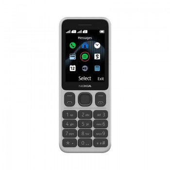 هاتف 125 ثنائي الشريحة بذاكرة داخلية 4 ميجابايت بلون أبيض